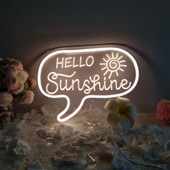 ‘Hello Sunshine’ Neon Led Wandlamp