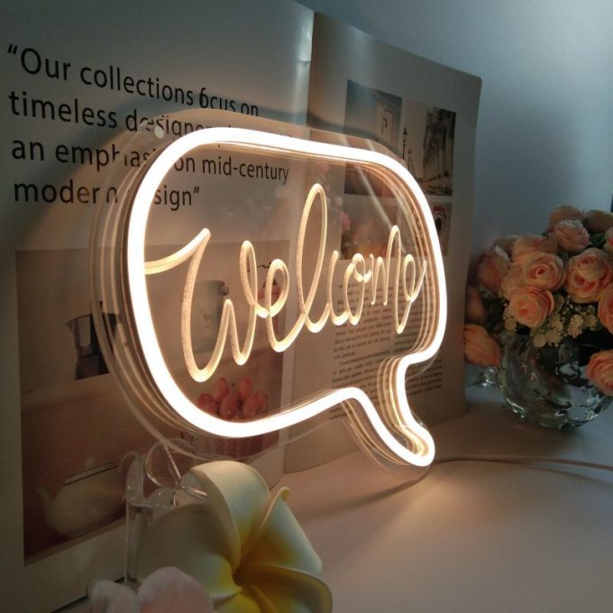 ‘Welcome’ Neon Led Wandlamp