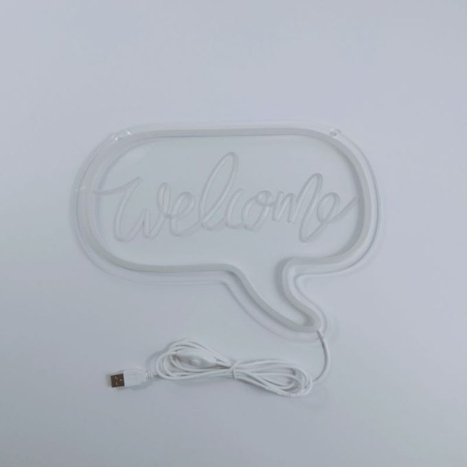 ‘Welcome’ Neon Led Wandlamp